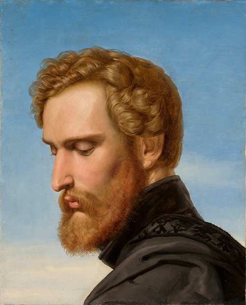Portrait of Heinrich Heinlein, painter, as a knight of Schellenberg