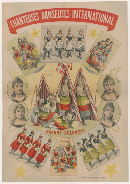 Chanteuses danseuses international. soeurs Goldkett