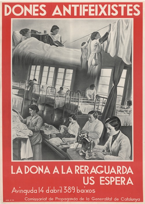 Dones antifeixistes. La dona a la reraguarda. US Espera