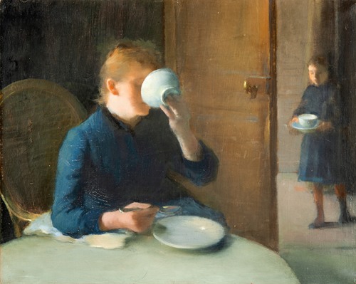 Woman drinking Coffee (before 1902)