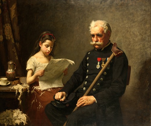 Grandfather hears Bad News from the War (1875)