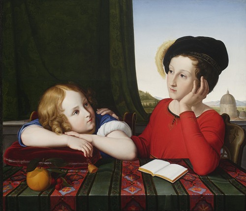 Childhood portrait of Wieńczysław Potocki and Konstanty Potocki