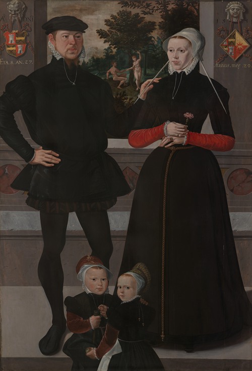 Thomas Gerritzn Doesburch and Claesje Hendricksdr Roeclaes with their Daughters