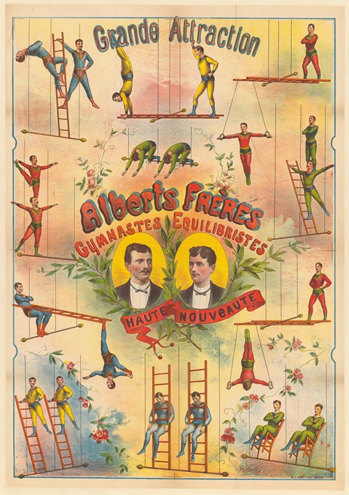 Grande attraction. Alberts Frères, gymnastes équilibristes