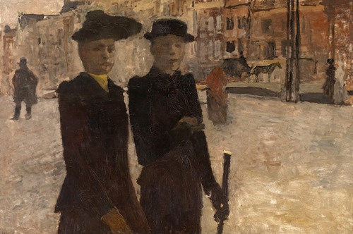 Women on the Rokin in Amsterdam