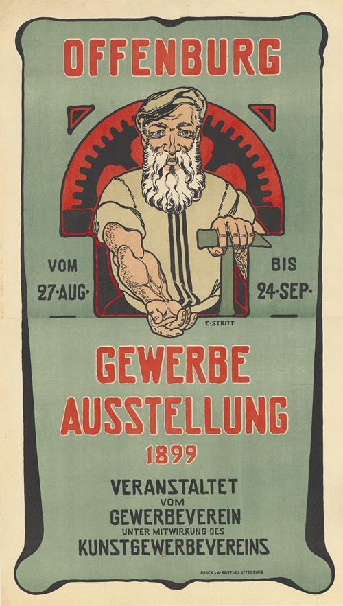 Offenburg vom 27 Aug. bis 24 sep. Gewerbe Ausstellung 1899.