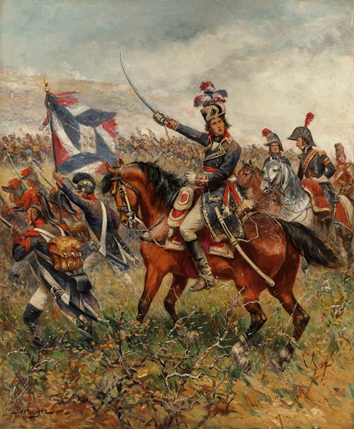 Le général Charles Pierre François Augereau à la bataille de Castiglione