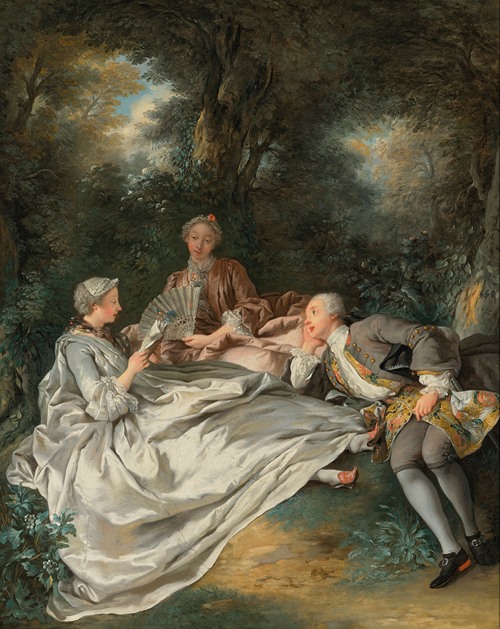 The Declaration of Love by Jean-François de Troy - Artvee