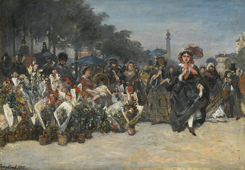 Le Marché aux fleurs, Boulevard Richard Lenoir, Paris