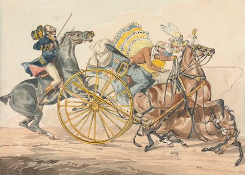 ‘Sporting Discoveries, or the Miseries of Driving;’ …You Discover a New Way of Bringing Your Equipage into a Small Compass