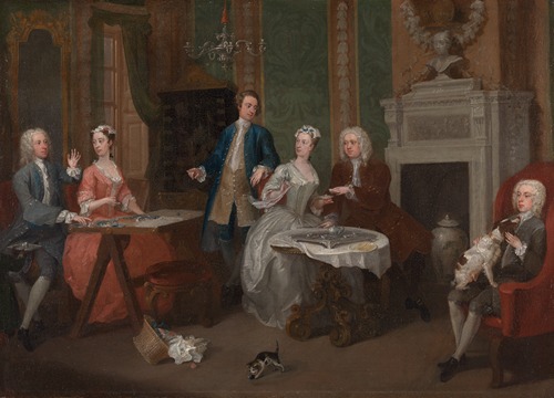 The Family of John, 2nd Duke of Montagu and an Attendant