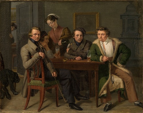 Der Architekt Friedrich Eisenlohr im Kreise seiner Freunde