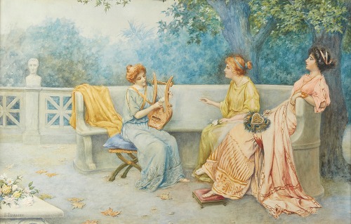 The lyre player