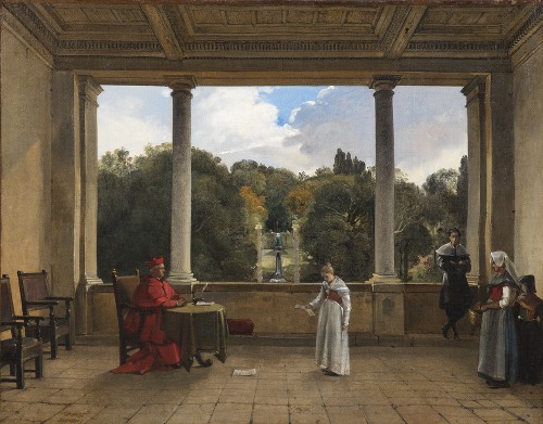 Audience with Cardinal Aldobrandini in the Loggia of the Villa Belvedere in Frascati