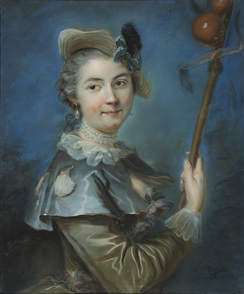 Unknown woman in pilgrim costume