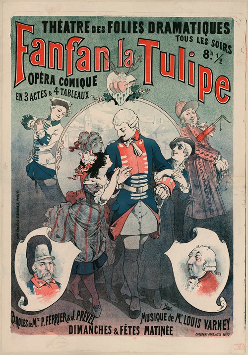 Théatre des Folies dramatiques. Fanfan la Tulipe – opéra-comique en 3 actes