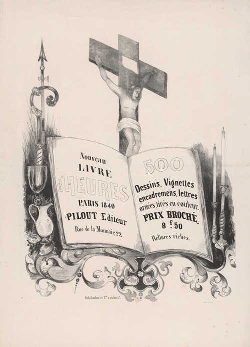 Nouveau livre d’heures. 500 dessins, vignettes. Paris, 1840