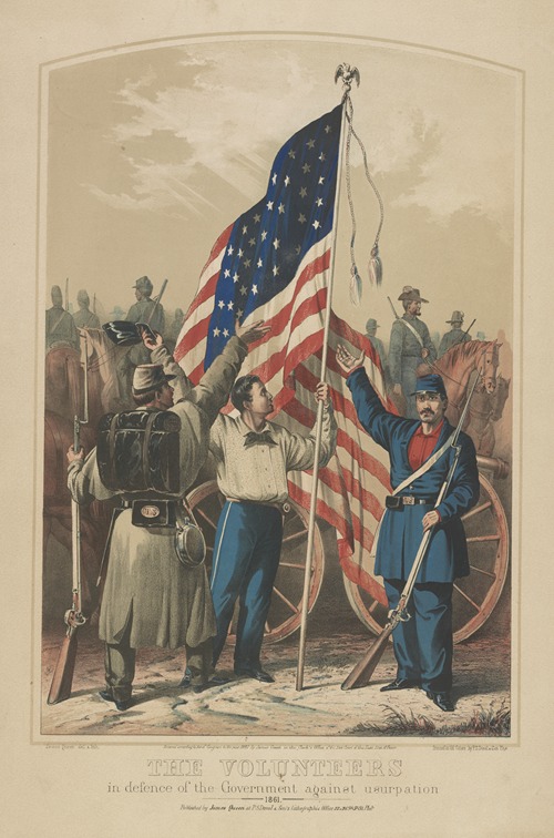 The volunteers in defence of the government against usurpation, 1861