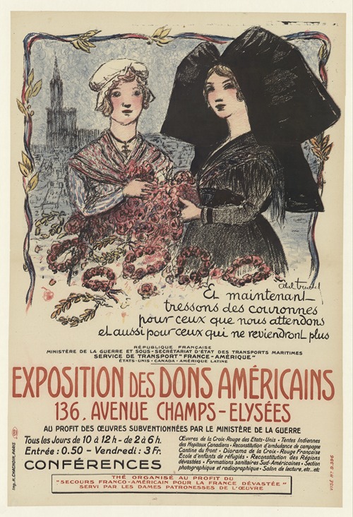 Exposition des dons américains 136 avenue des Champs-Elysées