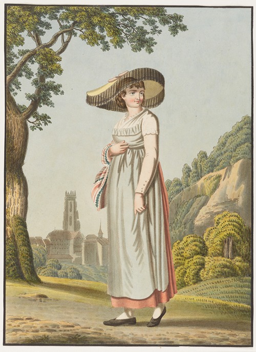 Paysanne Fribourgeoise, de la partie romande du Canton