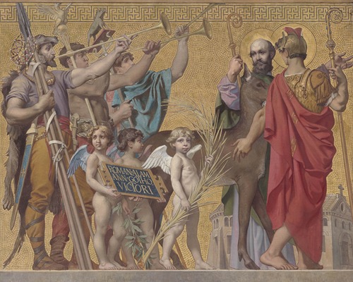La Foi entraînant Clovis suivi de la reine et de ses enfants puis de divers saints et guerriers 2