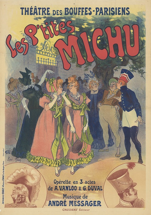Théatre des Bouffes Parisiens. Les P’tites Michu, opérette en 3 actes de A. Vanloo & G. Duval