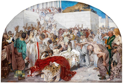 Marc Antonius an der Leiche Julius Caesars
