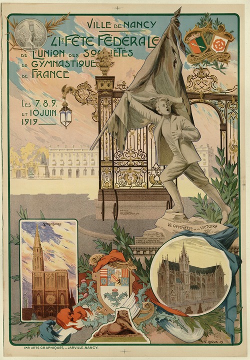 Ville de Nancy ; 41e fête fédérale de l’Union des sociétés de gymnastique de France, les