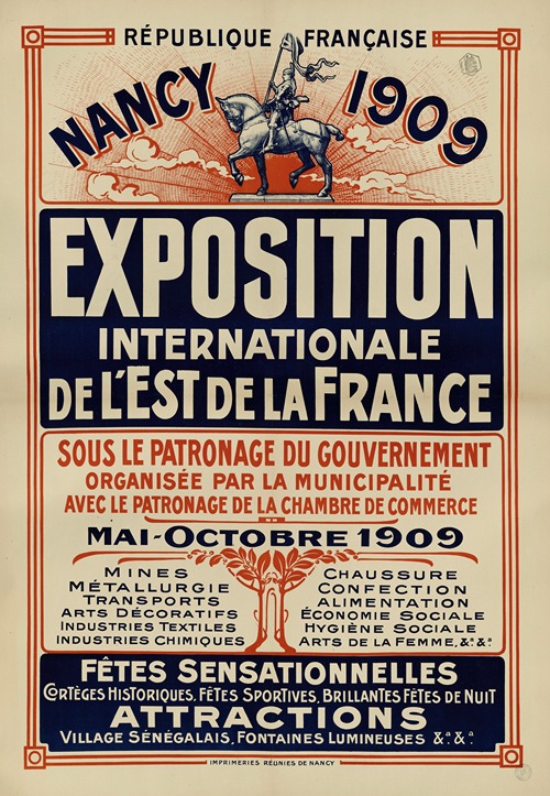 Nancy 1909 Exposition Internationale de l’Est de la France
