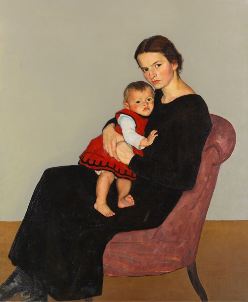 Cläre Maillard with daughter Maria