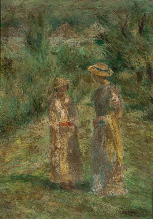 Encounter in a garden