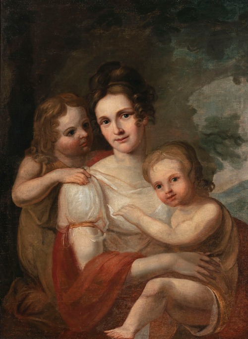 Wife’s portrait with daughters