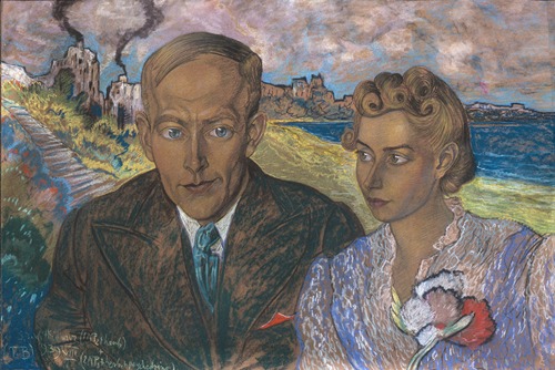 Double portrait of Helena Lisińska and Jan Gadomski