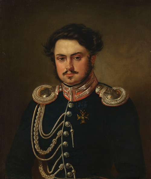 Portrait of Seweryn Madan, officer of the guard cavalry staff