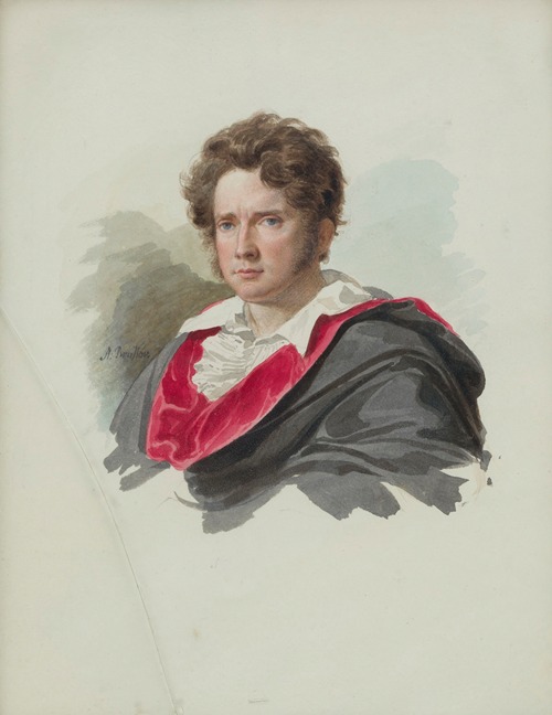 Artur Stanisław Potocki (1787-1832), syn Jana i Julii z Lubomirskich, portret romantyczny a la lord Byron