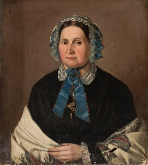 Portrait of a woman in a cap
