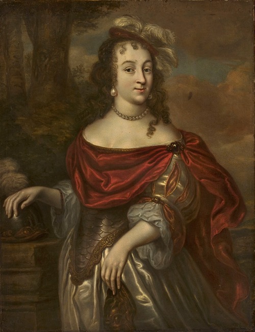 Portrait of a woman in Minerva’s costume