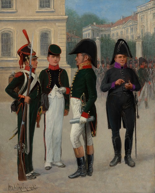 Artillery and Engineering Elementary School, a Military Student and a Professor, a Military Chaplain