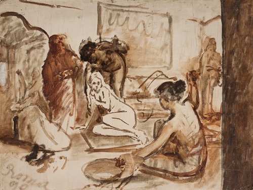 Sketch for the 1st composition of the painting “Potocka in Bakhchisaray”