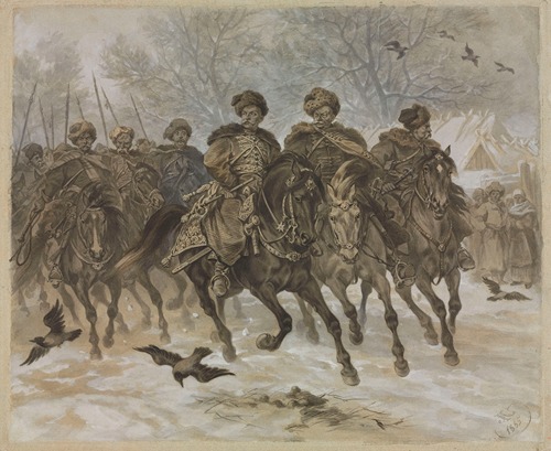 Kmicic company, illustration for Henryk Sienkiewicz’s novel “The Deluge”