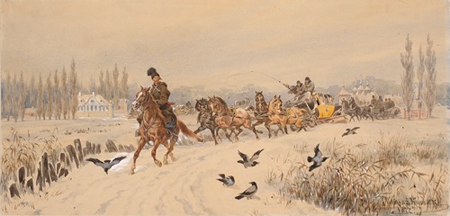 Sleigh ride back from a party