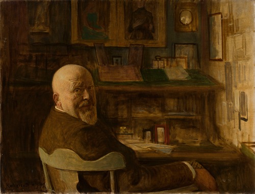 Portrait of a man at the desk