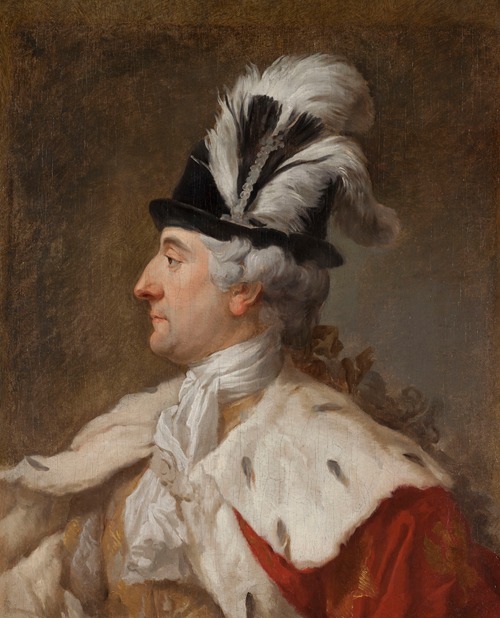 Portrait of King of Poland Stanisław August in a Feathered Hat