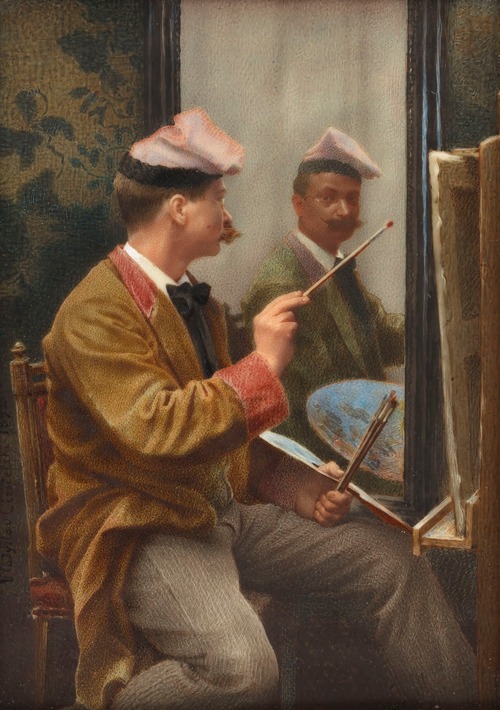 Self-Portrait with Easels