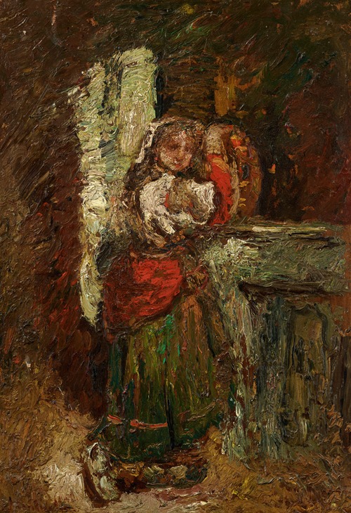 Jeune fille à la fontaine