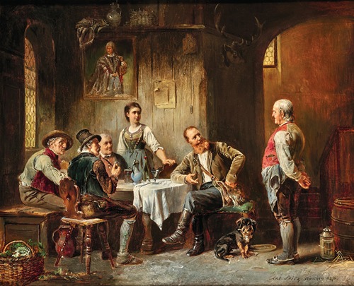 Hunters in a Tavern