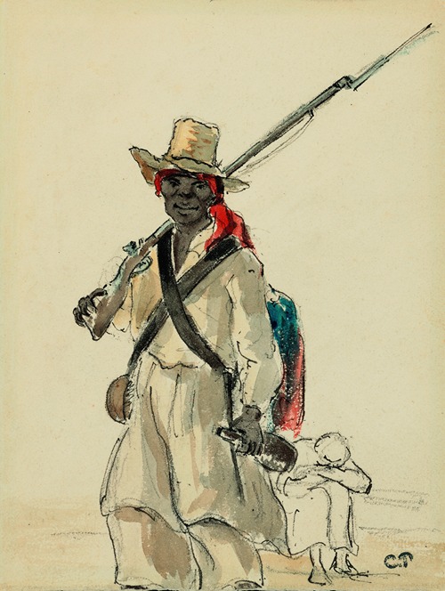 Vénézuélien au fusil