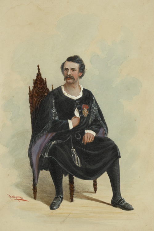 Edwin Adams as Hamlet