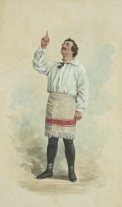Frank S. Chanfrau as Jerry Clip in the play The Widow’s Victim