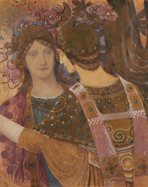 Zwei Frauen in byzantinischen Gewändern